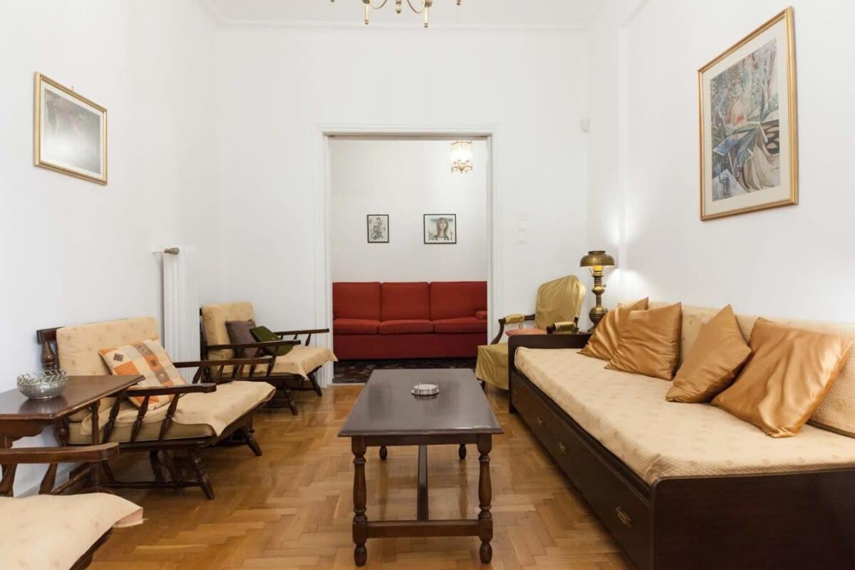 Charming Vintage 2Br Apartment With Balcony In Koukaki Aten Exteriör bild